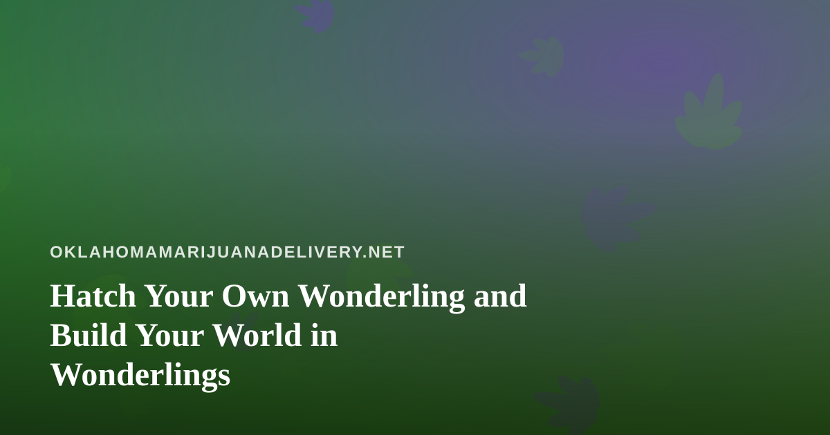 Hatch Your Own Wonderling and Build Your World in Wonderlings